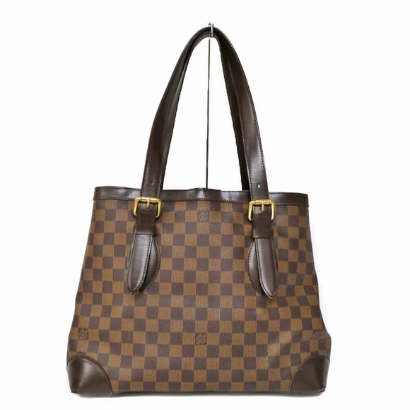 Louis Vuitton Bag MM Canvas Brown Damier Hampstead Shoulder - Picture 1 of 16